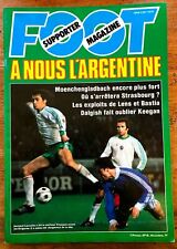 FOOT SUPPORTER MAGAZINE n°18 FRANCE BULGARIE LES BLEUS AU MONDIAL 1978 + POSTER