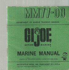 MM77-00 GI Joe Marine Manual