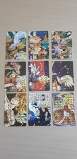 Lot de 9 cartes dragon ball z