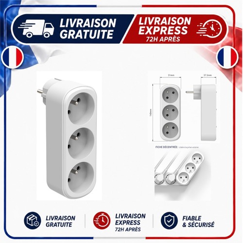 Adaptateur multiprise mural