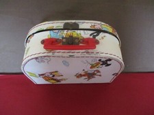 ANCIENNE VALISETTE ENFANT VIDE. FELIX LE CHAT.  COUTURE. POUPEE. VINTAGE .