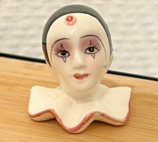 Tête de Pierrot porte menu céramique