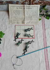 ANCIEN JEU BOITE LA PECHE AUX GRENOUILLES  JOUET JEUX