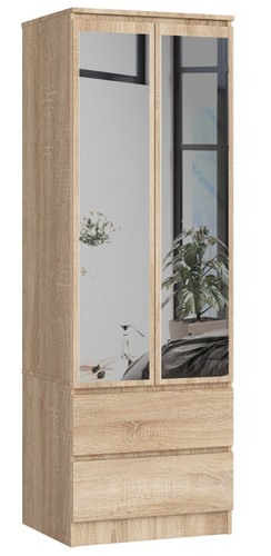 Armoire avec miroir portes - 2,