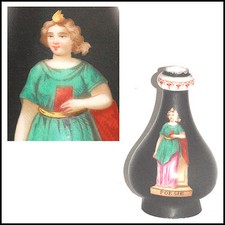 ANCIEN VASE EMPIRE 1810 ORNE D'UNE ALEGORIE DE  LA POESIE PORCELAINE DE PARIS