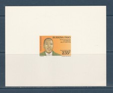 ELaf  épreuve de luxe BURKINA FASO 20e anniversaire mort Martin Luther King 1988