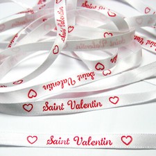 Ruban saint valentin texte - -,