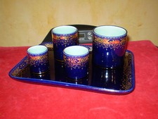 Service à fumeur bleu nuit