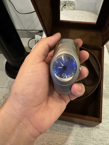 Oakley time bomb titanium - time, blue
