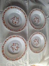 4 Assiettes  Creuses Arcopal  Scania