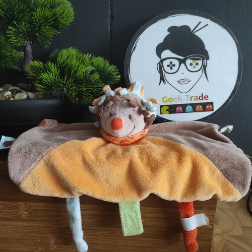 Doudou nattou herisson - herisson, marron