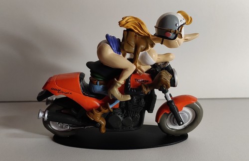 Figurine moto résine - figurine, en