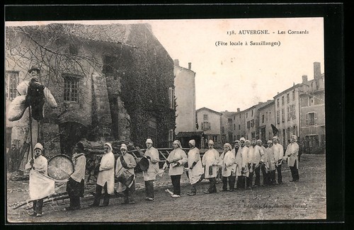 Cpa sauxillanges fete locale - sauxillanges,,