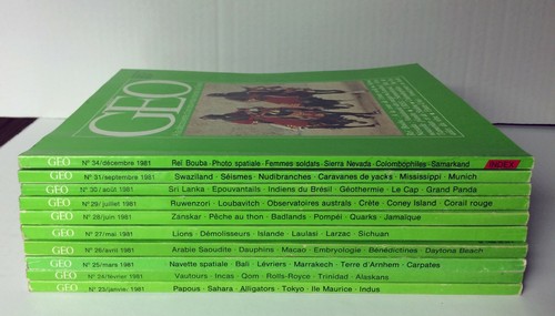 Lot magazines géo 1981 - 10,
