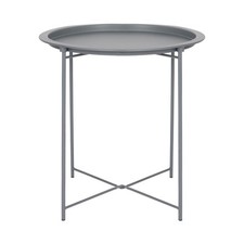 1x Gris Mat Rond Table à