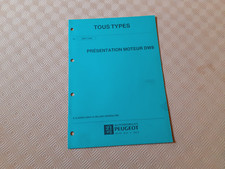 RTA fascicule manuel réparation constructeur PEUGEOT présentation moteur DW8