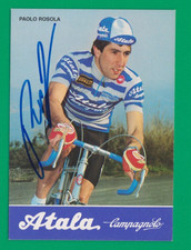 CYCLISME carte cycliste PAOLO ROSOLA équipe ATALA Campagnolo 1983 Signée