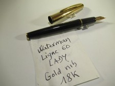 Stylo plume or WATERMAN LIGNE 60 LADY – French fountain pen WATERMAN gold nib