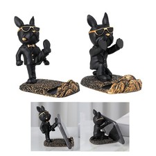 Bouledogue De Bureau Support De Téléphone Creative Anti Slip Cradle Support