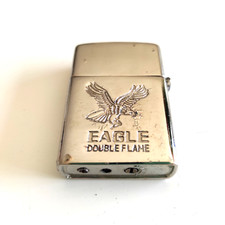 BRIQUET : ZIPPO EAGLE double flame VINTAGE dans son étui