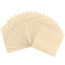 Belle Vous Panneau Contreplaqué 3mm de Bouleau (Lot de 20) - 30 x 30 cm -