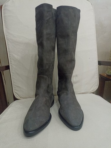 Doublure cuir botte femme - , daim