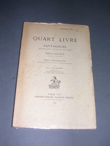 Rabelais plattard quart - rabelais, le
