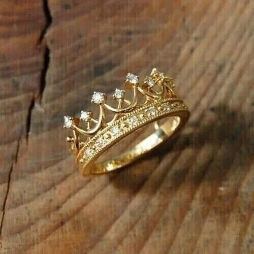 Bague couronne mariage - bague, de