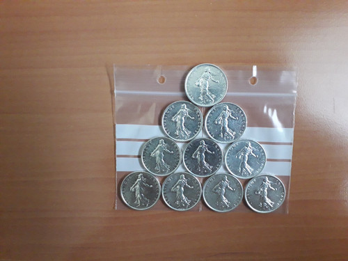 Lot pieces francs semeuse - pieces,
