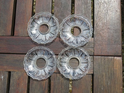 Lot bobeches en verre - de,