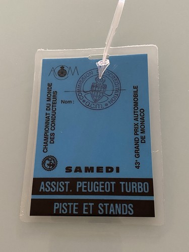 Pass monaco 1985 piste - 1985, stands