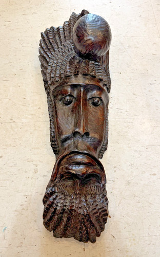 Large hand carved solid - h,
