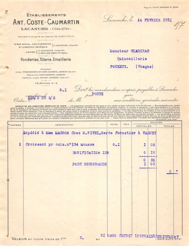 1931 etab ant coste - 1931,