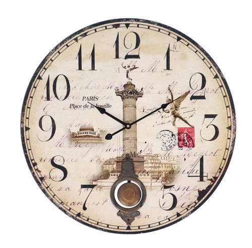 Horloge murale tour pendule - horloge,