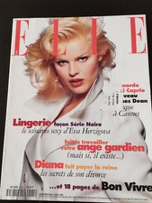ELLE Magazine 8/05/1995; Lingerie série noire/ Leonardo DiCaprio/ Diana