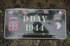 9010 PLAQUE METAL  D DAY