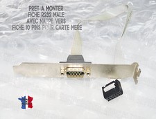 PRISE RS232 MÂLE DB9 VERS FICHE 10 PINS POUR CARTE MÈRE PRÊT A MONTER TESTE