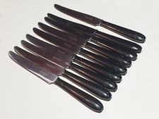 9 COUTEAUX de Table Vintage  APOLLONOX plastique bakélite ? 