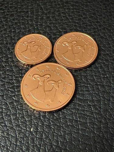 Pièces 5 centimes - 1-2-5,
