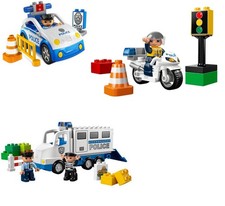 Lego Duplo POLICE 3 lots, gros