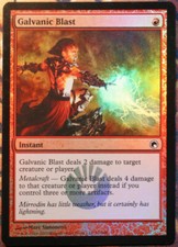 mtg magic Galvanic blast scars of mirrodin FOIL ENGLISH salve zinguante