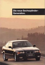 Brochure BMW 328i Berline / Coupé / Cabrio E36 2/1994 Allemagne / Deutschland