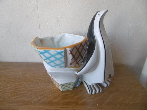 Vase pot ceramique pingouin - vase, ceramique.pingouin