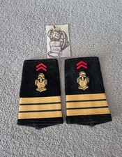 Paire de fourreaux d'épaule régiment du génie grade capitaine velours (a)