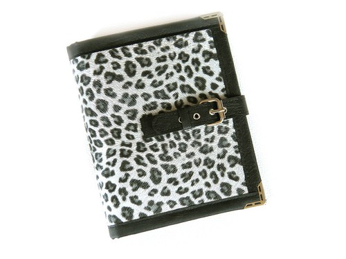 Leopard faux leather felt a5 - faux,