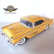 1:18 BUICK CENTURY coupé jaune TAXI 1955 rare miniature 1/18 Semi Neuf en etat