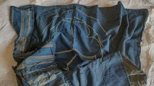 Housse futon vintage en tissu