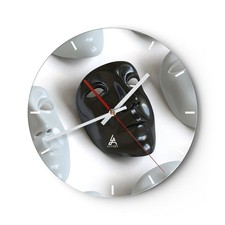 Horloge murale en verre