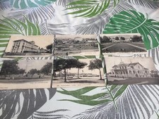 Lot 6 Cpa Anciennes Thonon Les Bains Haute Savoie Gare Casino Rue Bateau Vintage