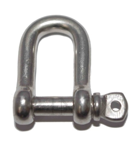 Manille droite 13mm - 13mm, inox